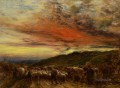 Linnell John Homeward Bound coucher de soleil 1861 moutons